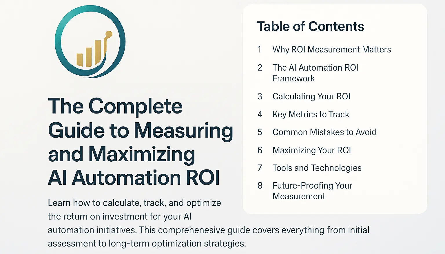 The Complete Guide to Measuring and Maximizing AI Automation ROI
